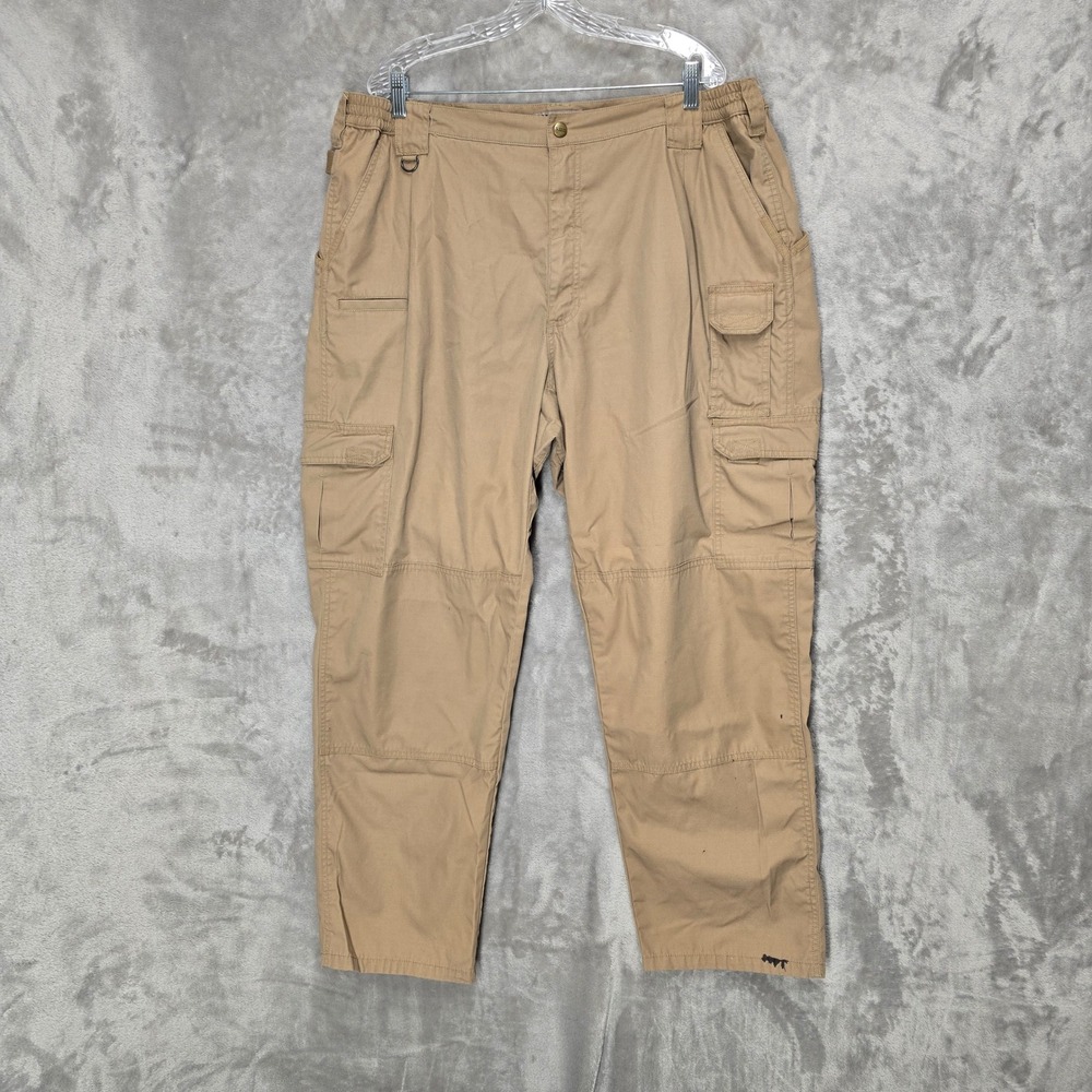 5.11 Tactical Cargo Pants Mens 44x32 Khaki Tan Utility Workwear Rugged Gorpcore
